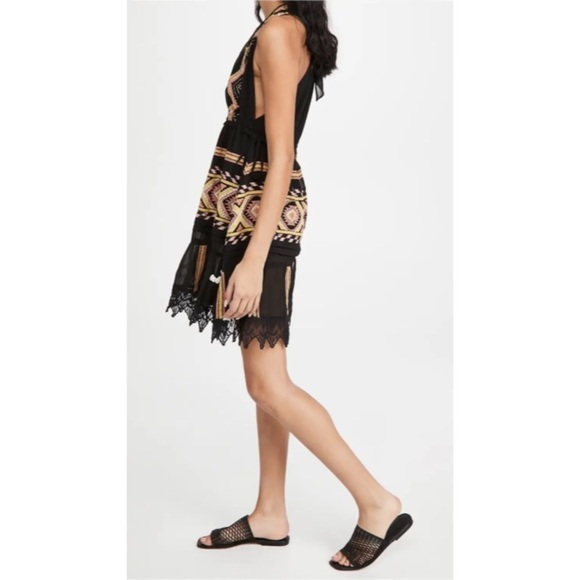 RAMY BROOK Kendyl Geometric-Print Bead Embroiderer Mini Coverup Dress EUC Size S - Picture 3 of 12